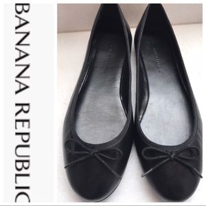 SOLD BANANA REPUBLIC Black Ballerina Flats Size 9